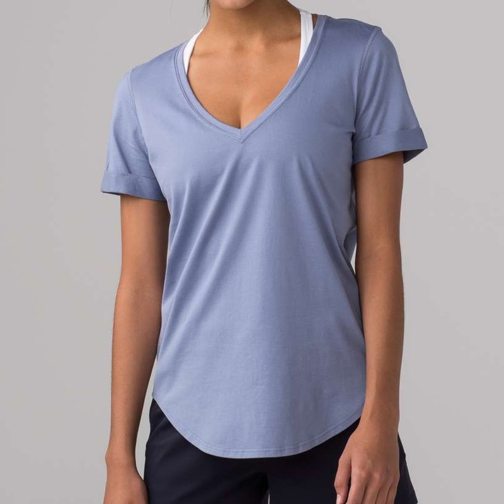 Periwinkle Lululemon Love V Tee